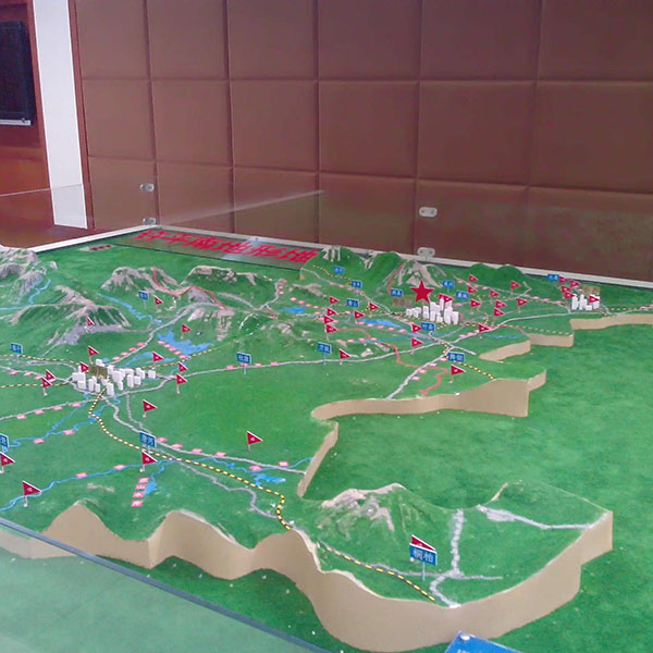 区域地形地图沙盘模型制作公司案例