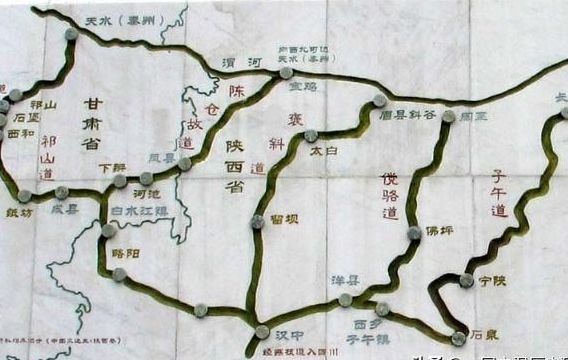 暗渡陈仓路线图图片