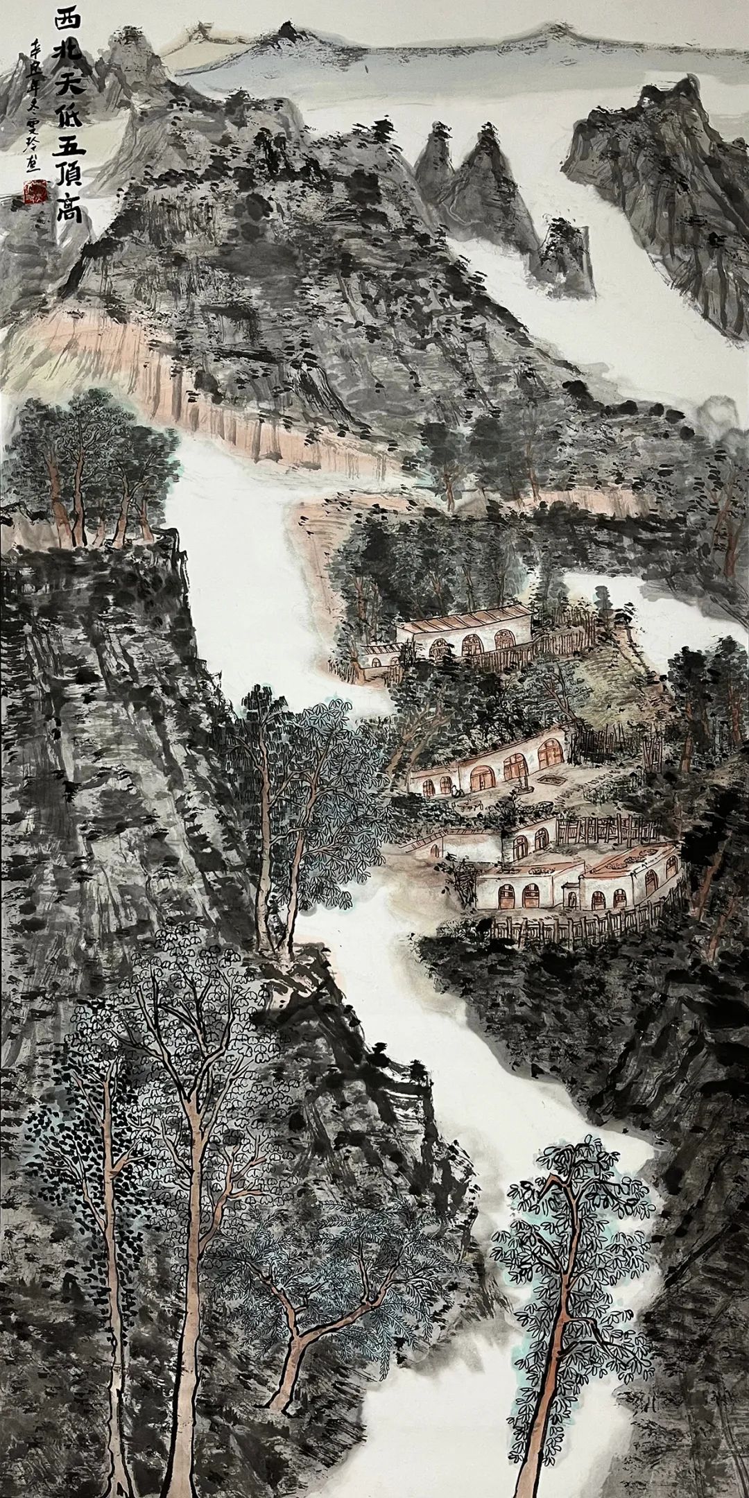 网络展厅时代芳华江西女美术家网络作品展三江山赋