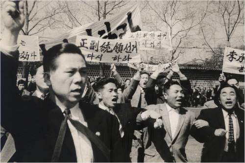 民众要求李承晚下台