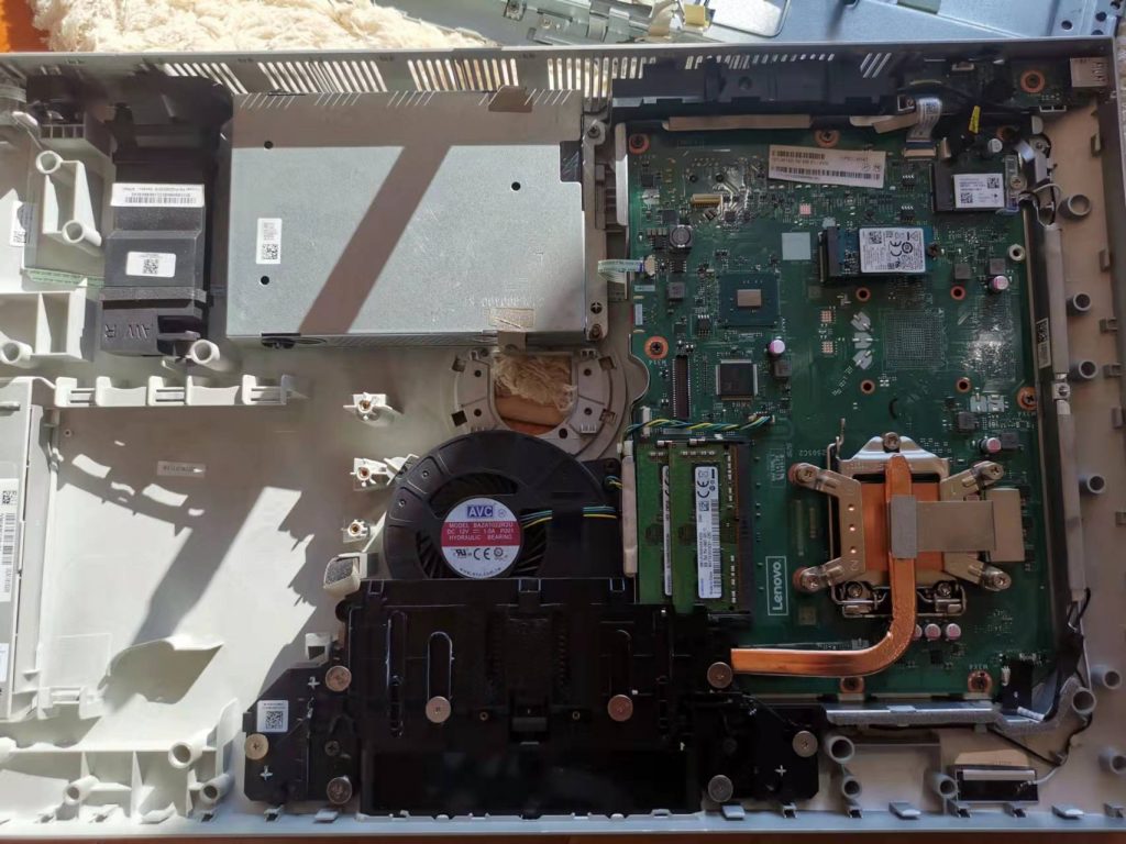 联想ideacentreaio 520-22 拆机升级内存和硬盘