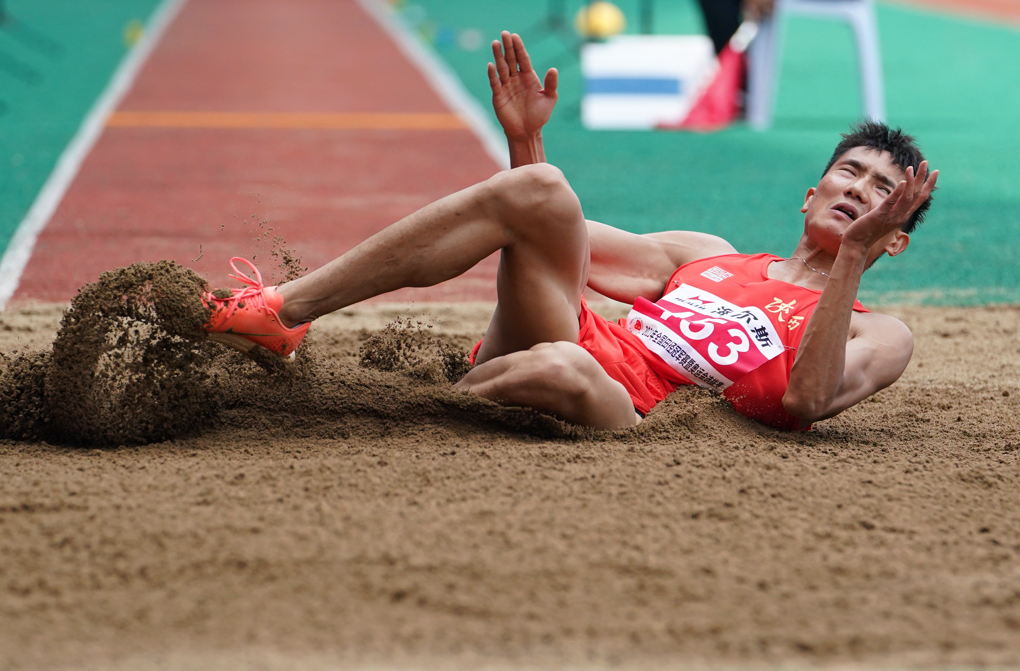 田径——全国冠军赛:男子组三级跳远决赛赛况