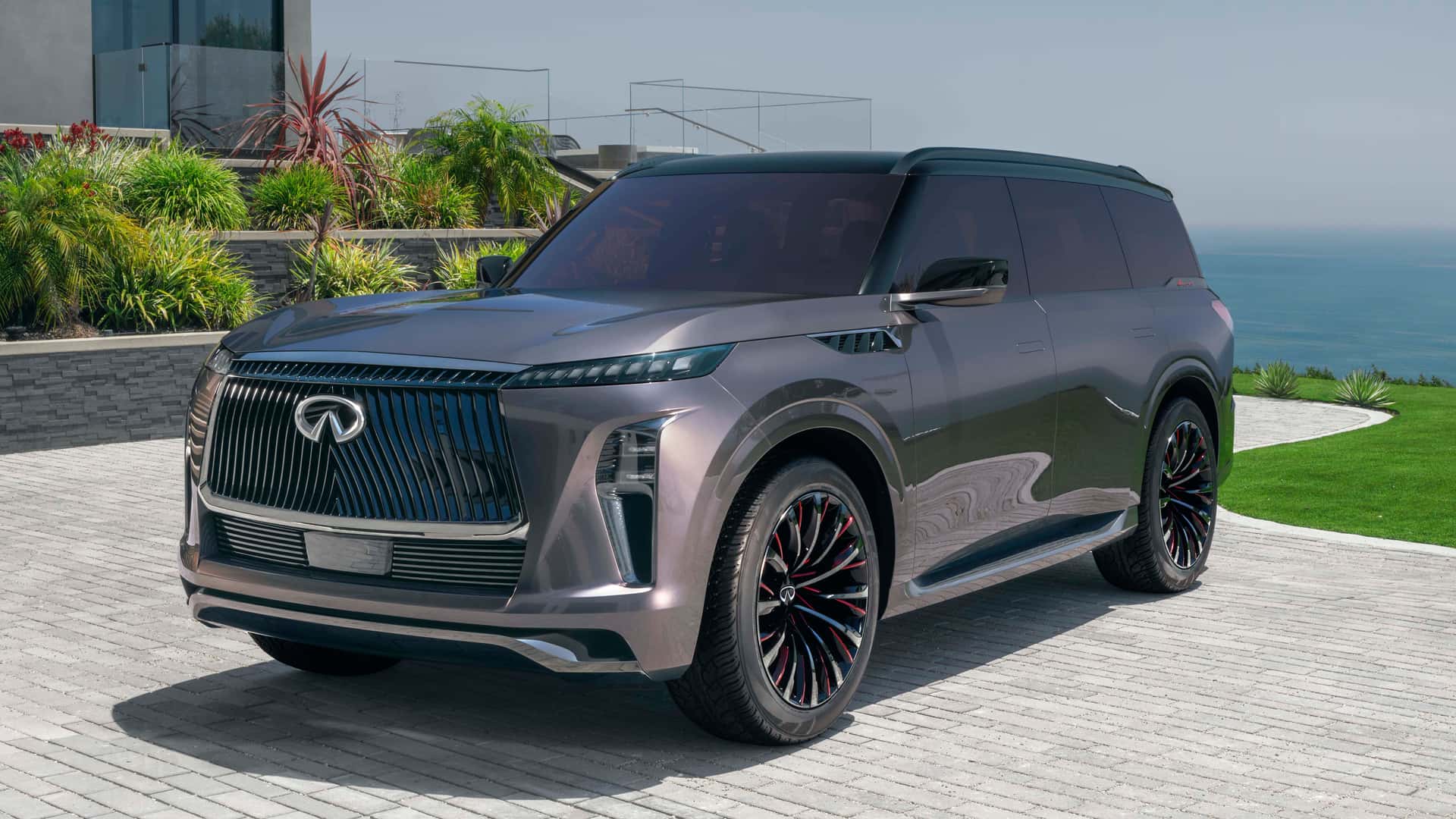 气场不输凯雷德 英菲尼迪qx80 monograph概念车亮相 或换装v6混动