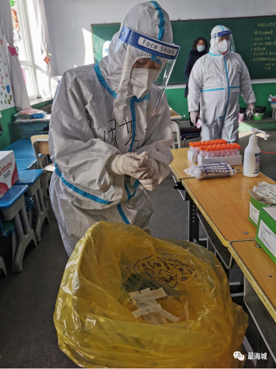 海城市全市农村常住人口核酸检测首日