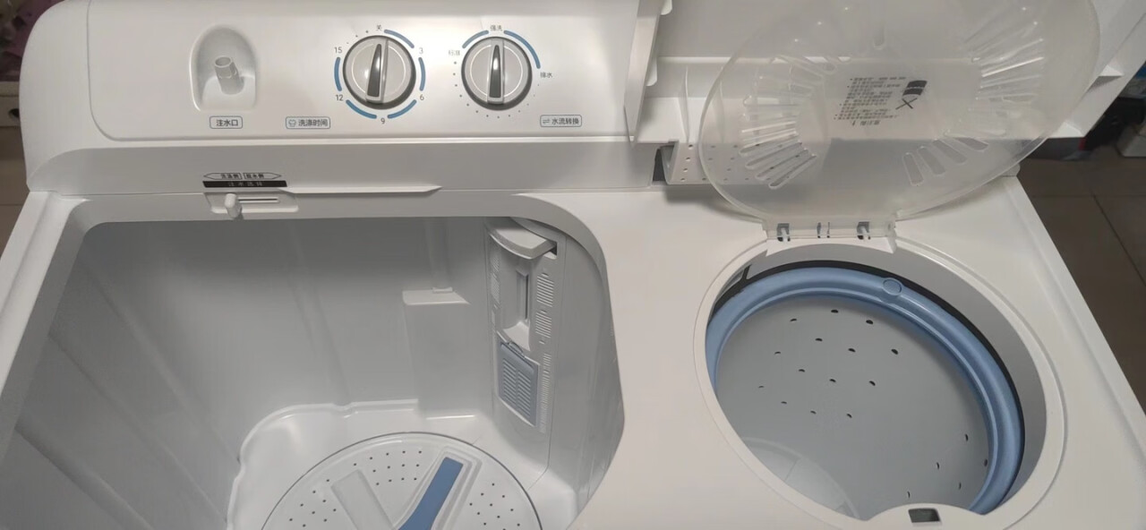 海尔(haier)洗衣机半自动双缸双桶筒脱水机甩干机9/10/12公斤kg