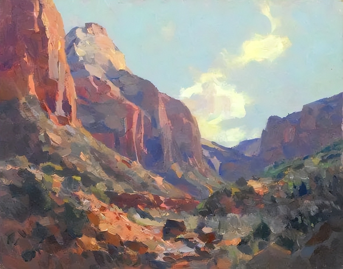 光影迷人,色彩浓郁的风景油画︱美国艺术家凯文·麦克弗森