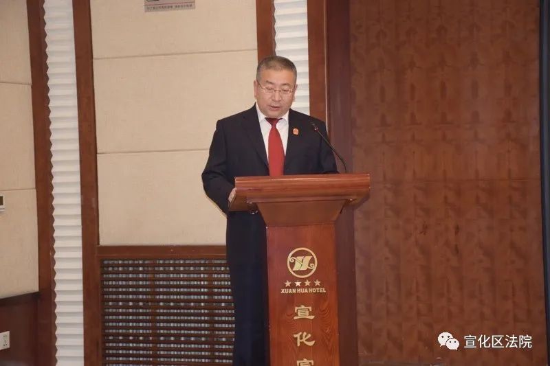 宣化区法院院长顾亚军向人大常委会报告民事执行工作