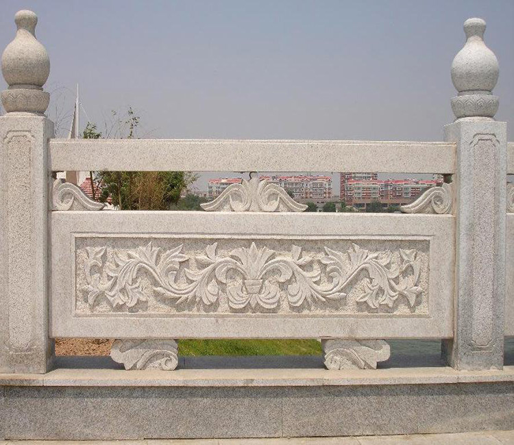 河道石栏杆 景观工程石护栏 大理石青石多种石材可选