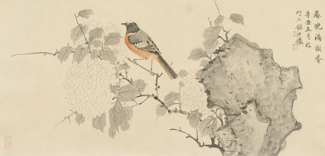 赵少俨—水墨花鸟之作品欣赏