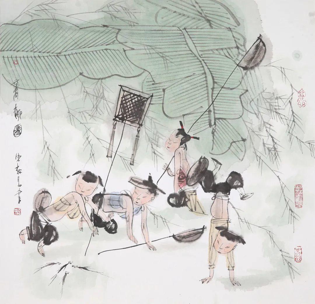 《童趣》 66x66cm