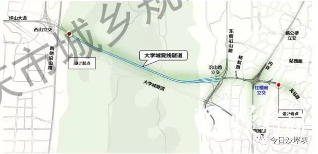 大学城复线隧道启动施工招标!沙坪坝区西部交通基建项目全速推进