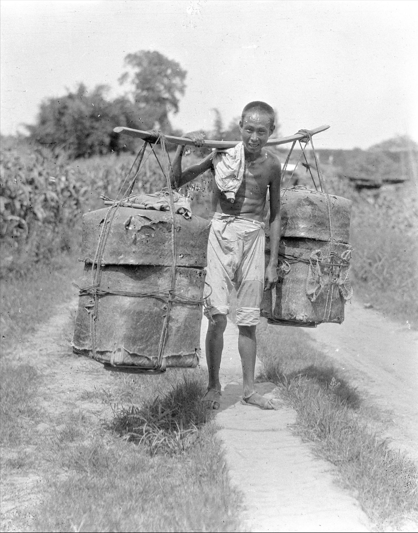 1917年甘博中国行之十六:从成都经郫县至灌县的老照片