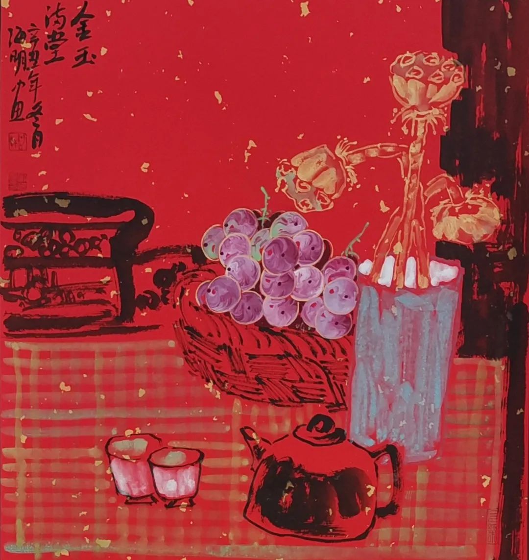 画家刘海明葡萄作品欣赏