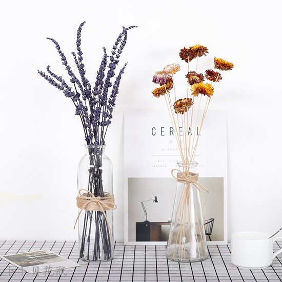 小清新薰衣草插花瓶图片,这样简单插花,让家里的装饰焕然一新