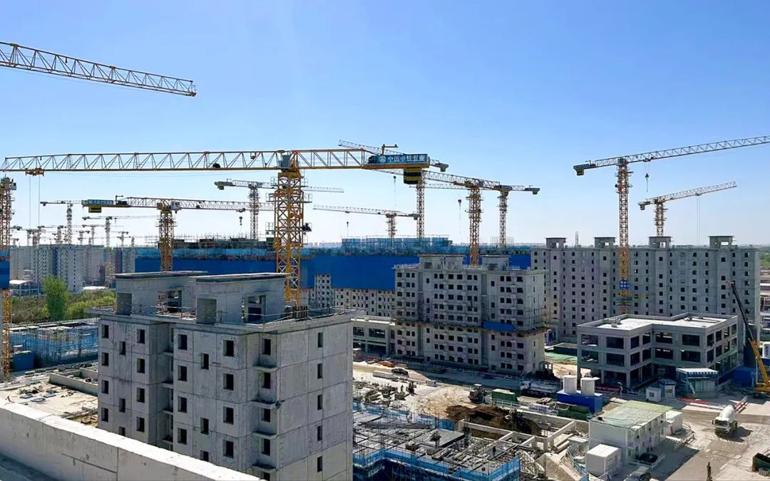 北京顺义樱花园项目79栋住宅楼主体结构全面封顶