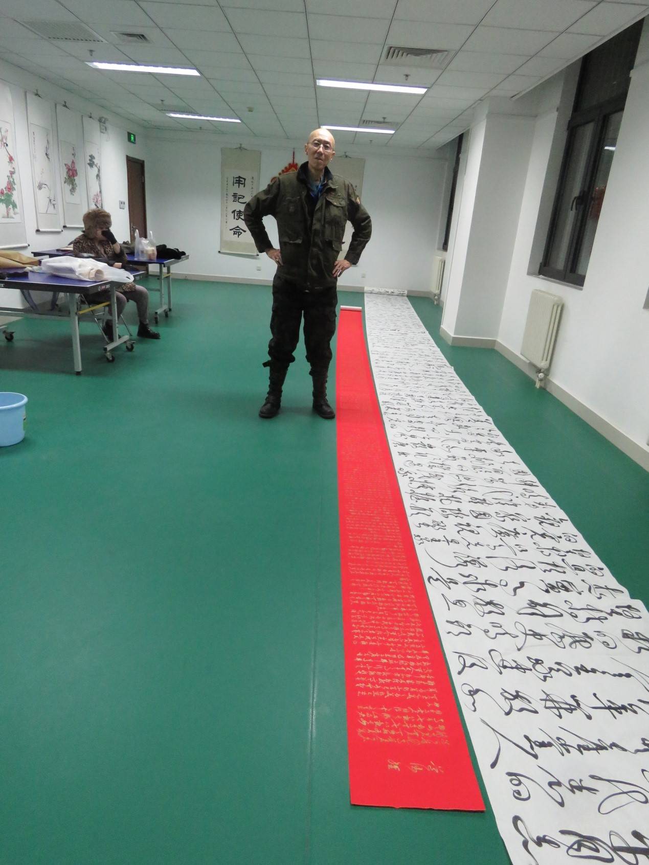 首届全球大地艺术节全球外交官艺术大师姜云书法作品展在京举行