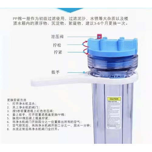 朗诗德净水器换滤芯图图片