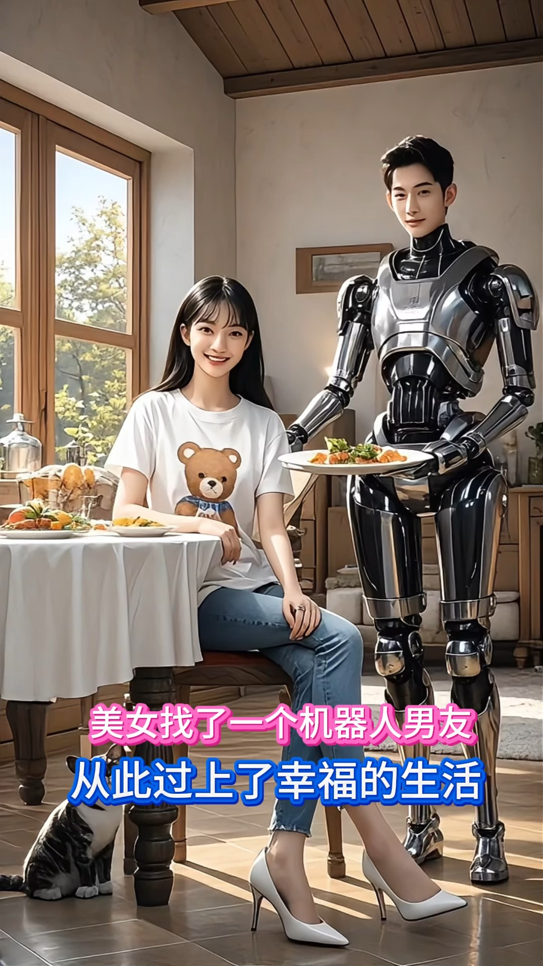 自从找了机器人男友,女生的都被惯坏了#美女机器人#ai