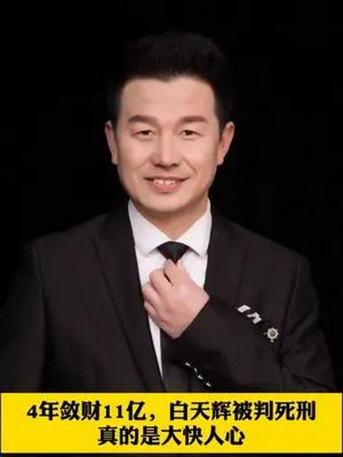 白天辉受贿超11亿被判死刑