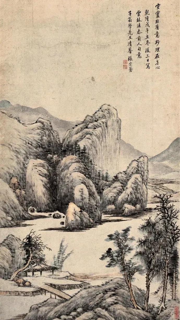 乾隆时期重要的宫廷画家︱清代张宗苍山水画作品