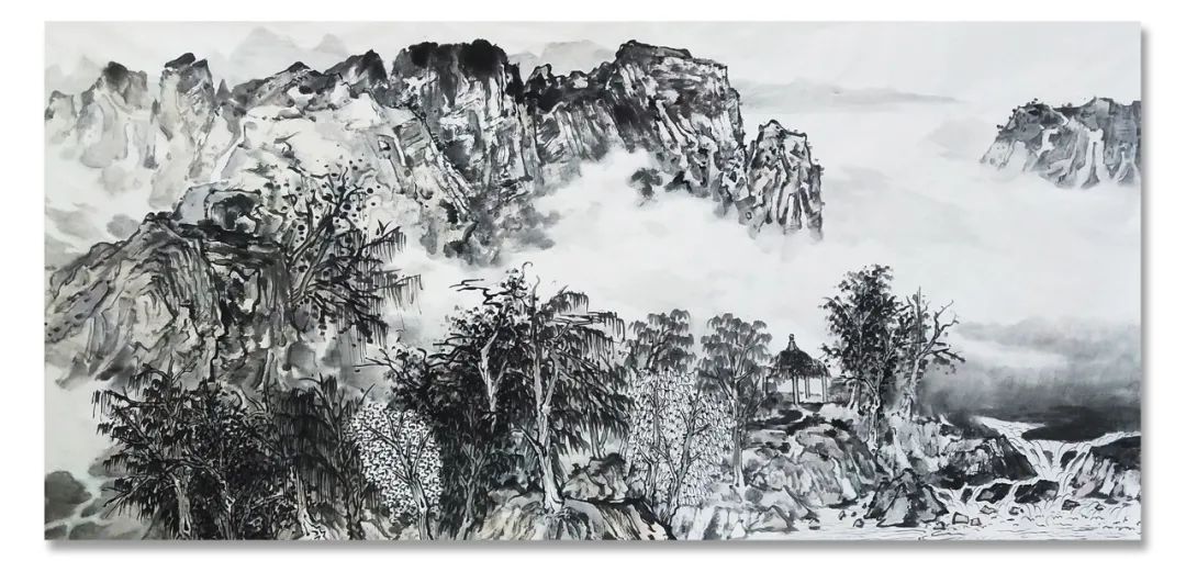 张志平山水画图片