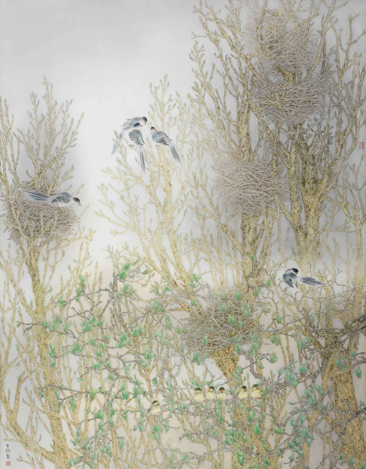 艺术美学丨真情雅趣绘丹青-苏百钧工笔画