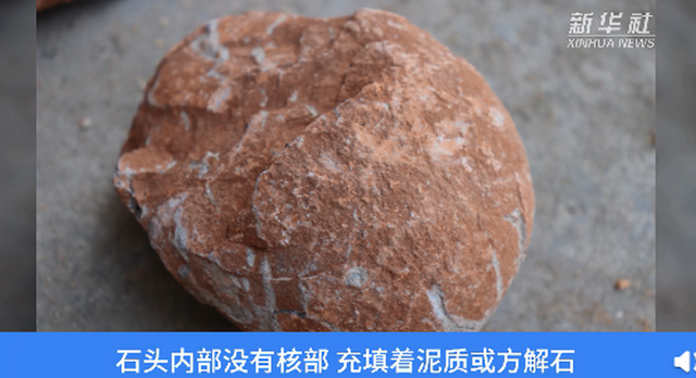 江西工地挖出6600万年前恐龙蛋化石!看这个样子,网友:太像牛肉了