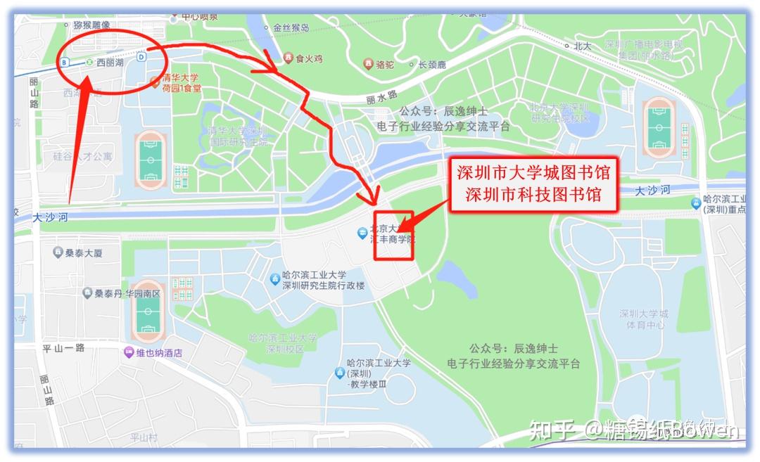 深圳大学城位置地图图片