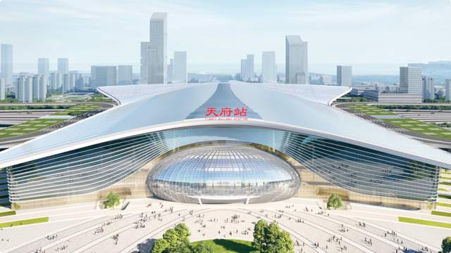 四川首个!铁路天府站完成第一阶段施工