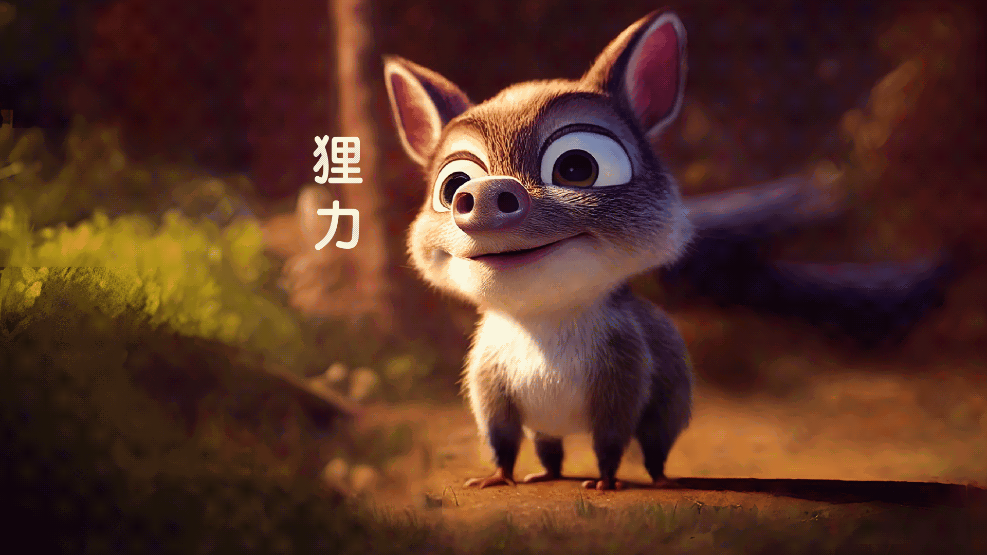 山海经异兽:狸力,像猪有爪子,叫声如狗,兴土木时常见