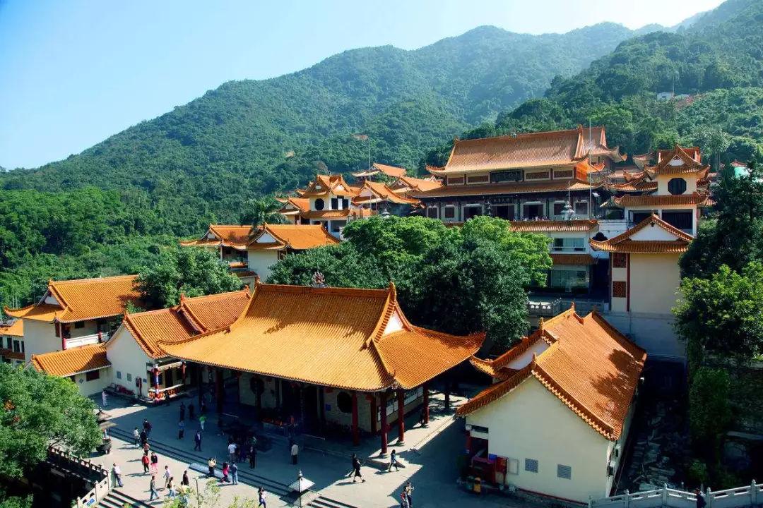 深圳一座门票免费的寺庙,依山拾级而建,对公众开放