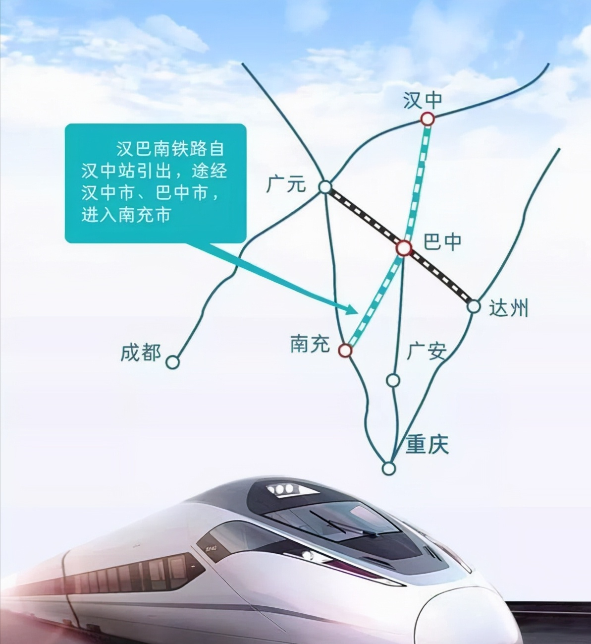 汉巴南快速铁路建成后将成为革命老区经济发展的重要交通基础设施