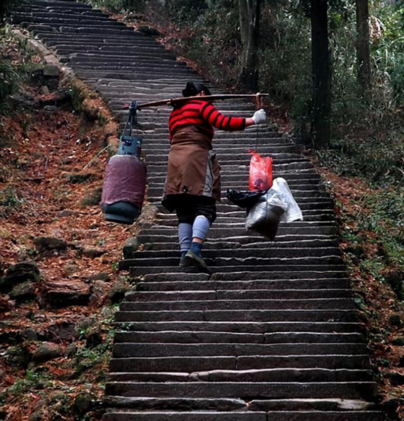 安徽单亲妈妈为养3娃,挑山20年,一趟只挣9元,却供出两个大学生