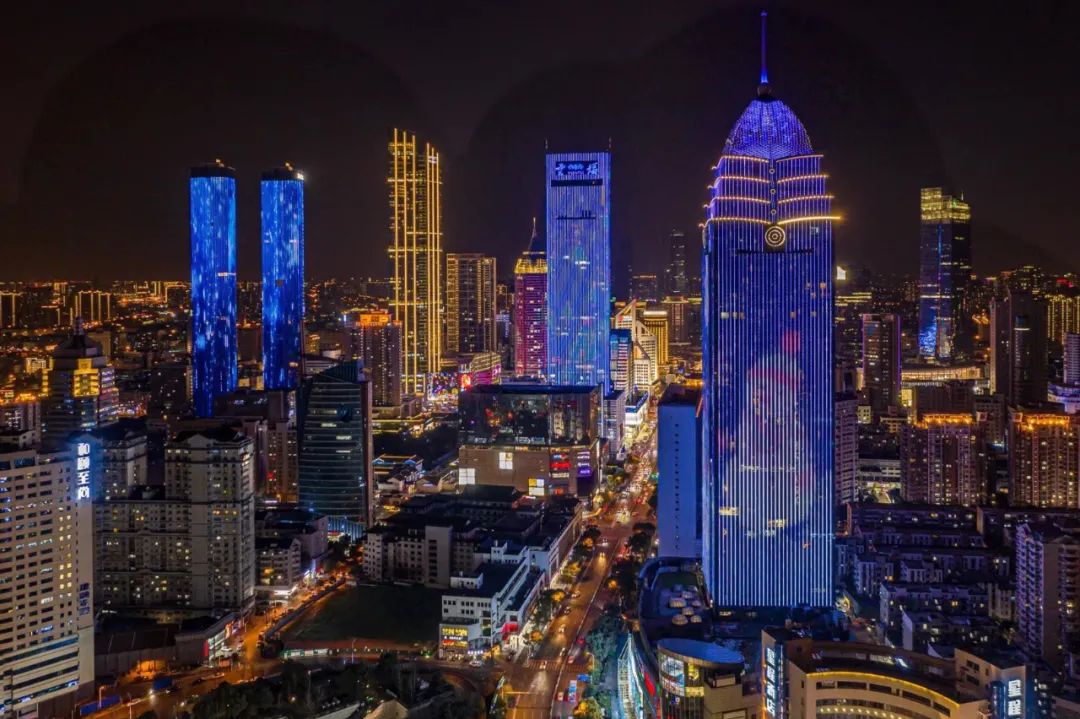 无锡中山路核心商圈夜景亮化揭秘