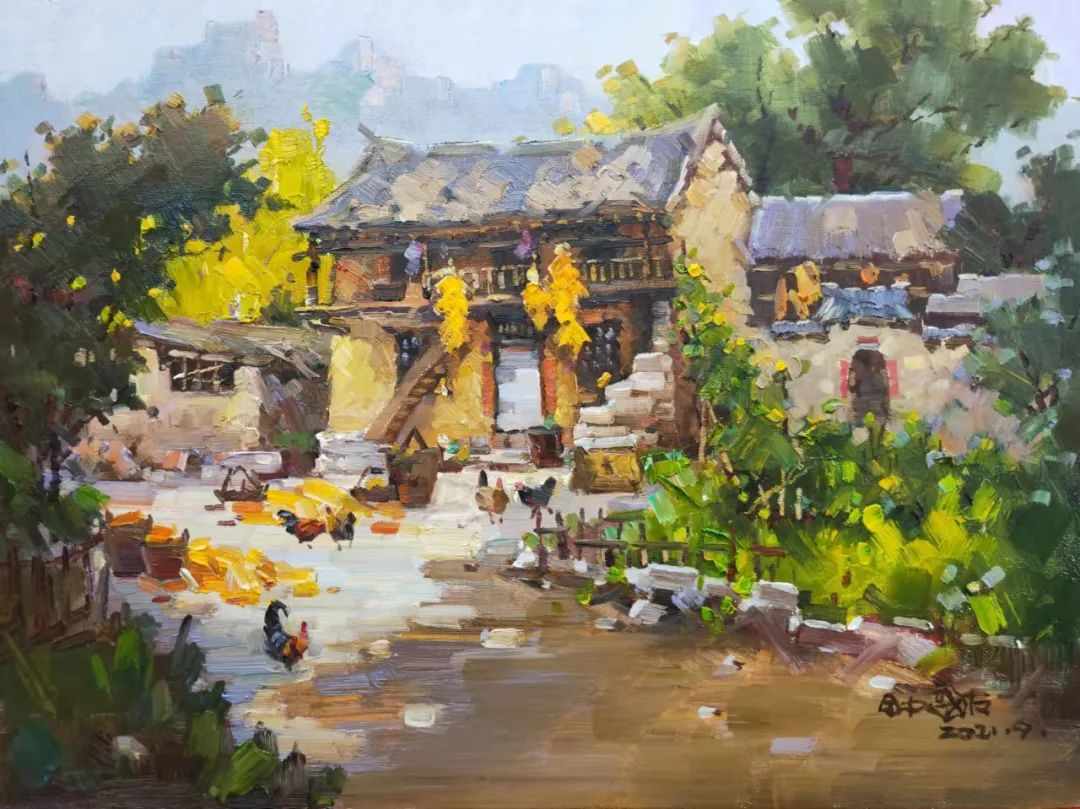 厚土深情回望钟国友油画中的乡土中国