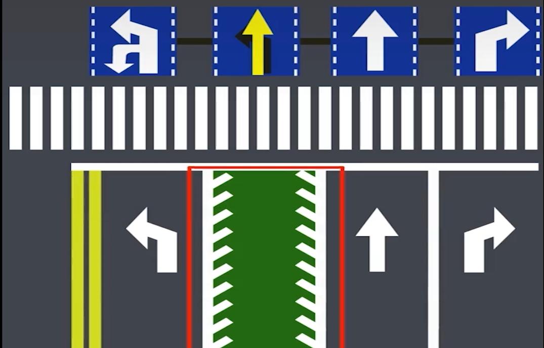可变车道走法图解图片