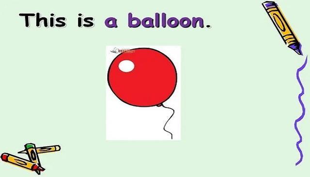 气球英语发音balloon图片