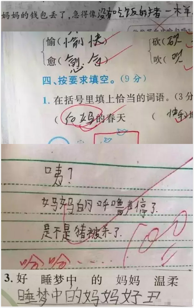 小学生"0分试卷"走红网络,一个比一个有才,老师看了忍俊不禁