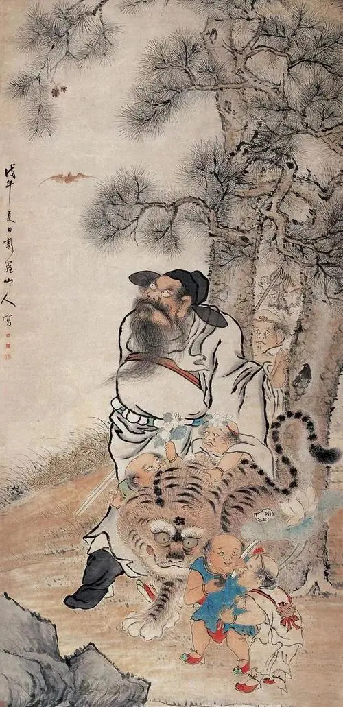 故宫怪画《蜂虎》,300年来争议不断让人难懂,放大10倍发现玄机