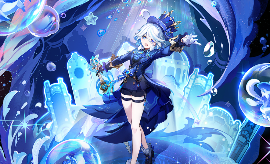 原神:水神立绘来了!水母头被删除,专武亮相,造型奇特显高贵