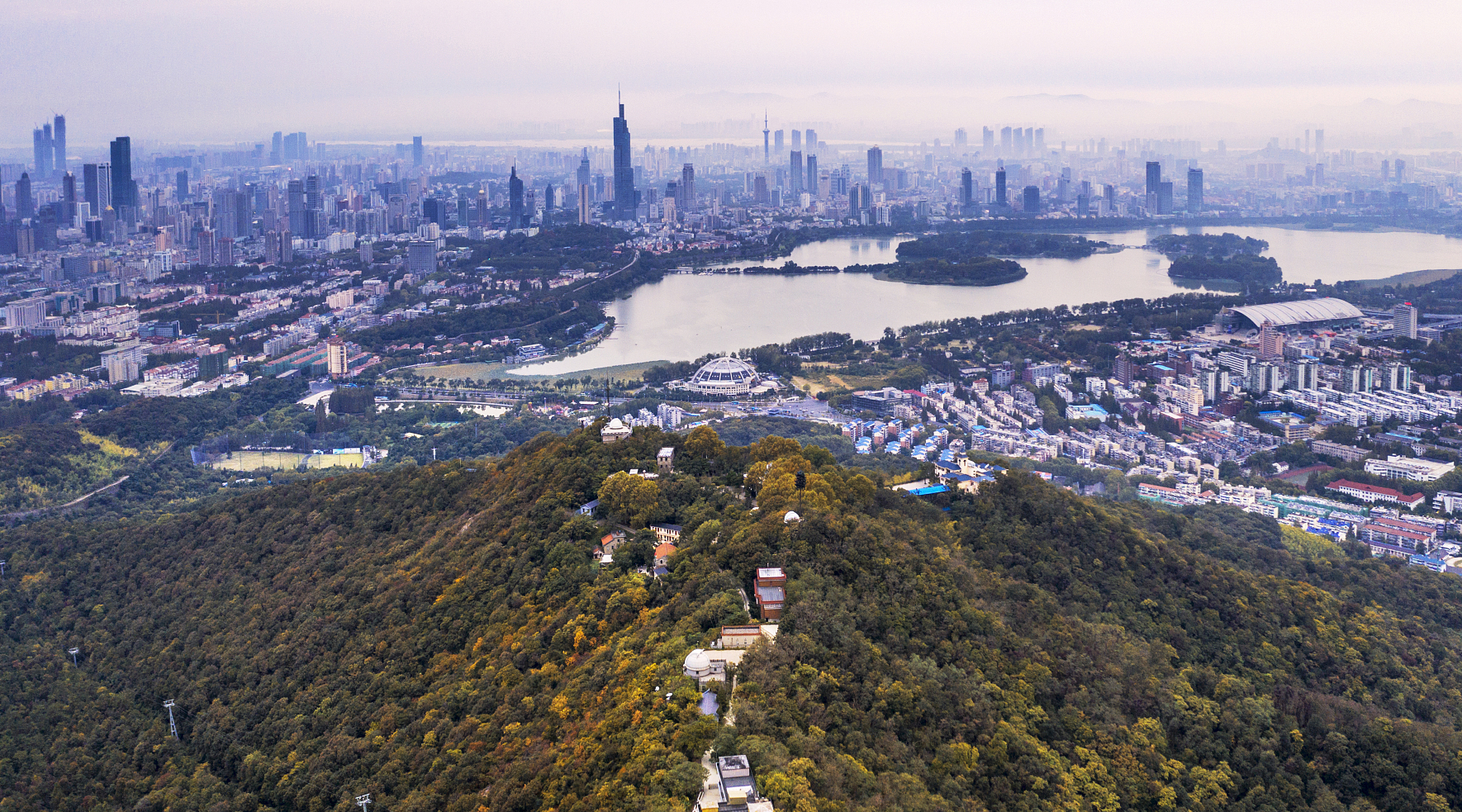 欣赏南京独特夜景的秘密地标:紫金山观景台!