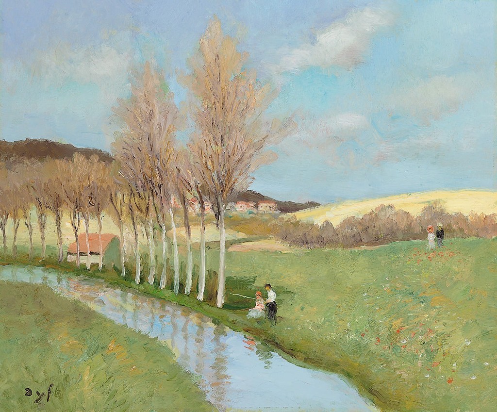 法国印象派画家马塞尔·戴夫marcel dyf 极美的人物与风景