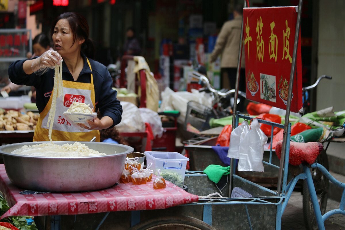 小摊小贩图片