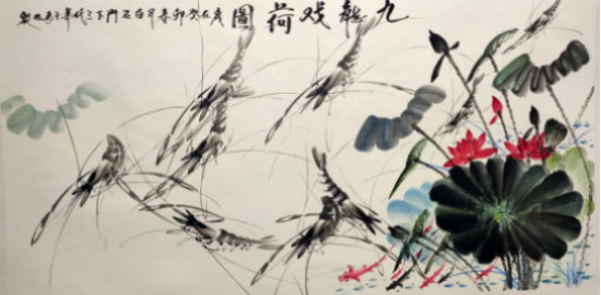 线上文博会展出季国画家马林