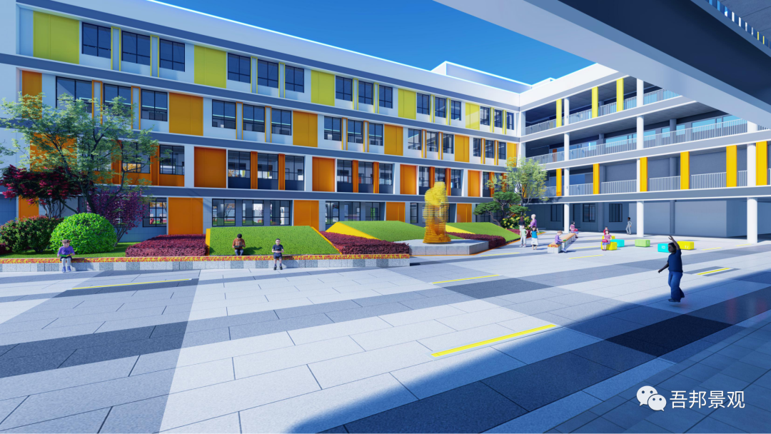 韵律编织未来:江苏无锡锡山区第二实验小学景观设计