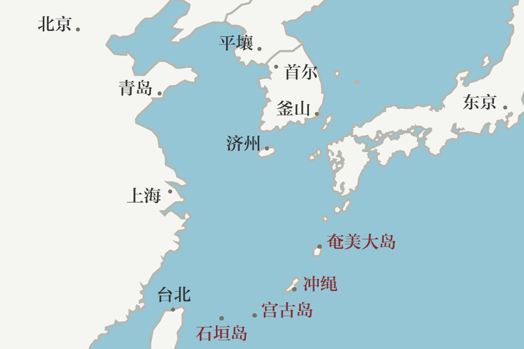 石垣岛地图上的位置图片