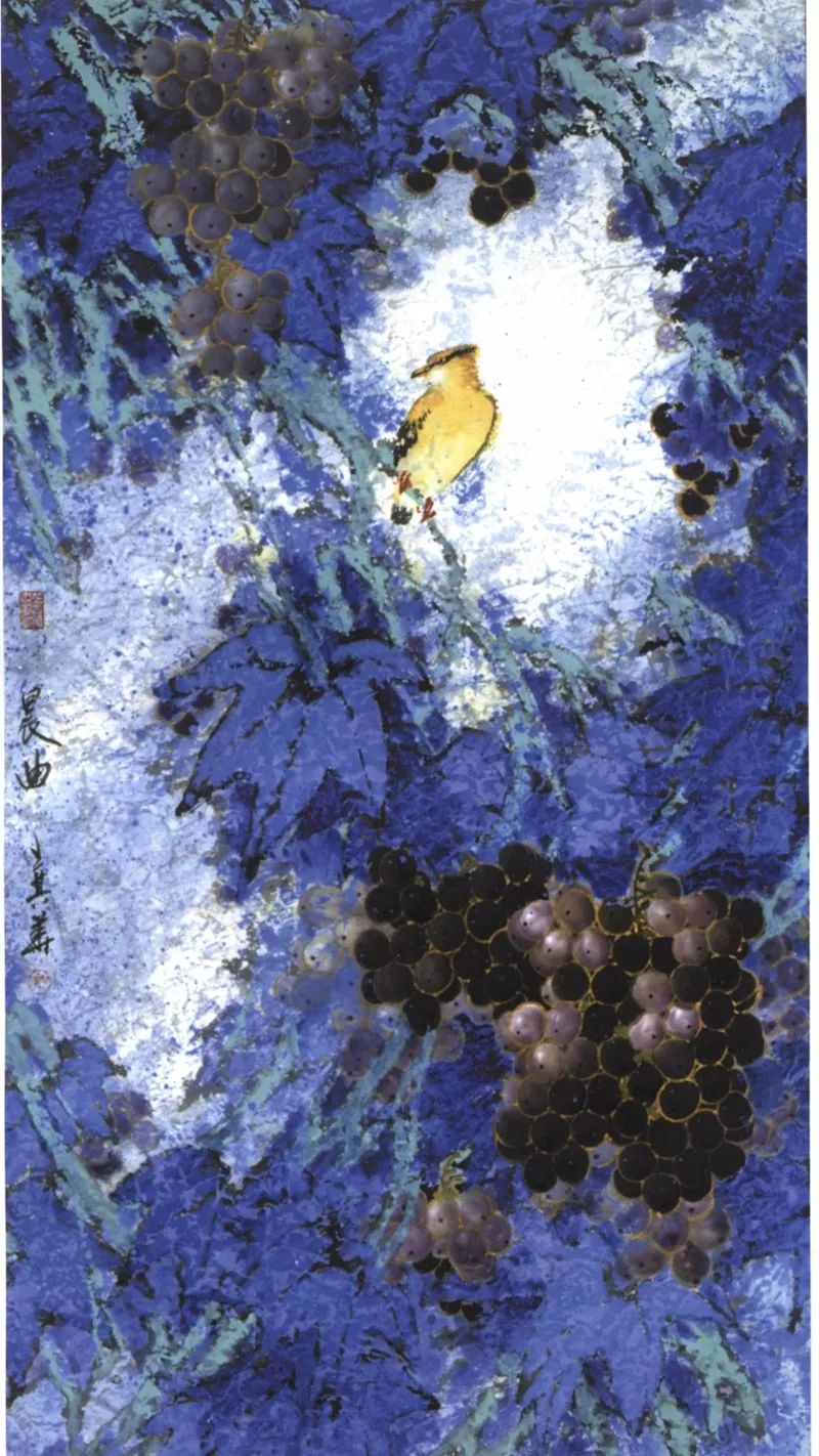 画家王其华—笔下的葡萄气韵生动 风格独特