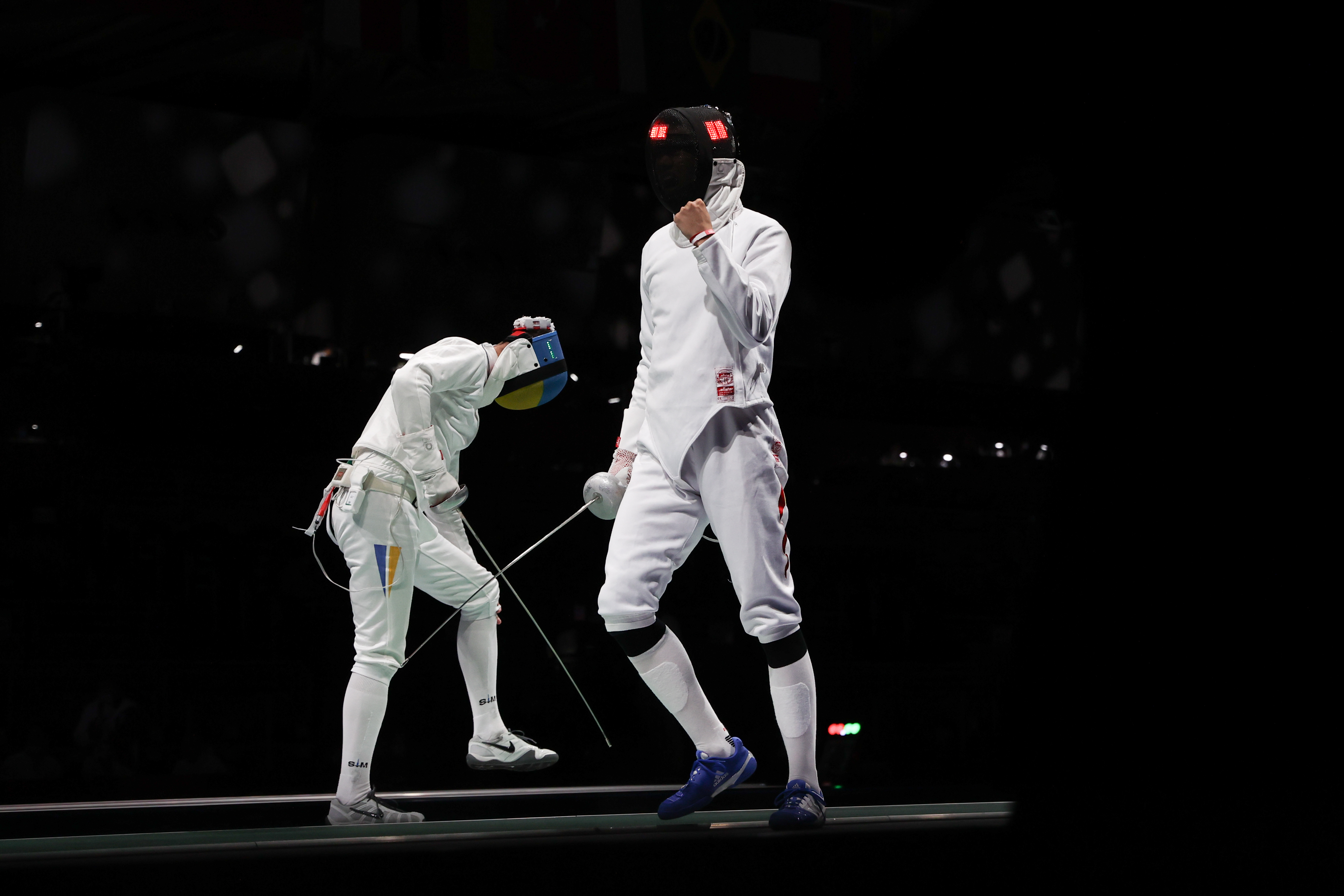 击剑——男子重剑团体:中国队晋级半决赛(2)