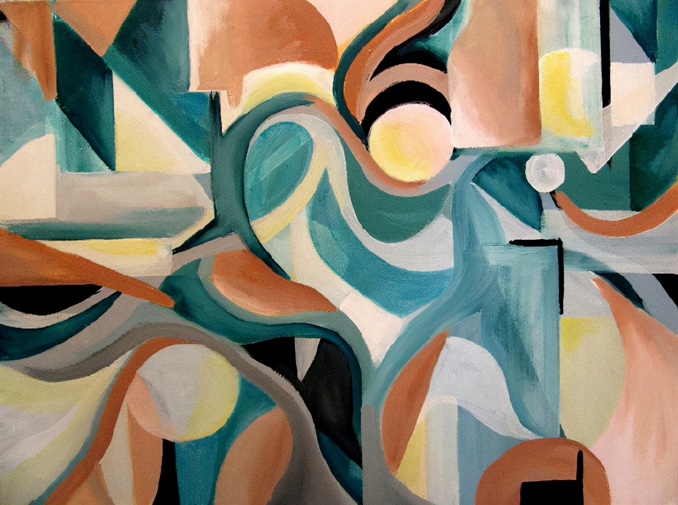 美国画家fred smilde的抽象画元素里面的色彩