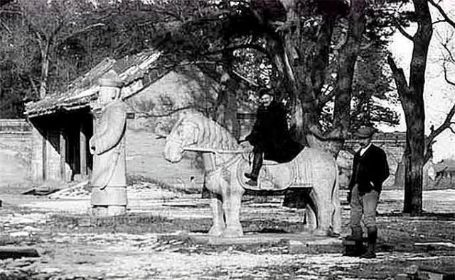 老照片:百年前的京郊公主坟,谁能想到以前是这样